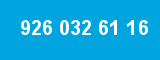 926 032 61 16